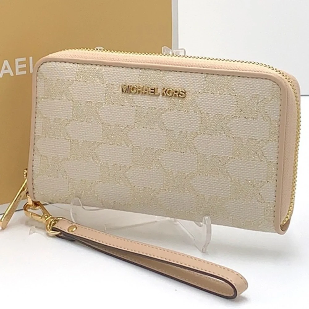 Michael Kors Jet Set Travel Large Multifunctional Phone Case Wristlet Wallet